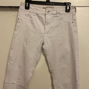 Bershka White High Waisted Jeans